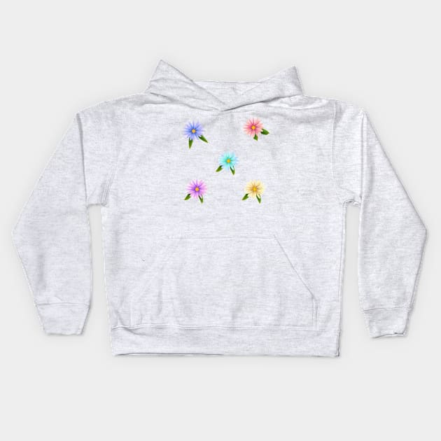 Harmony in Blooms Kids Hoodie by Berny34Graphics